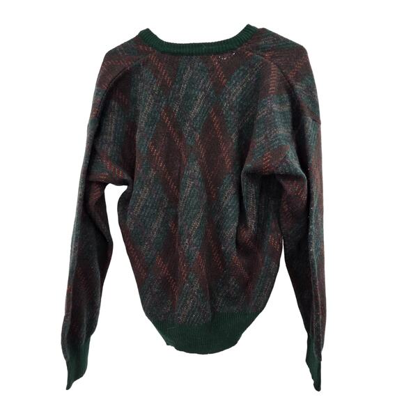 VTG THE ITALIAN SWEATER MEDIUM GRANDPA V-NECK LONG SLEEVE KNIT SWEATER - Picture 2 of 4